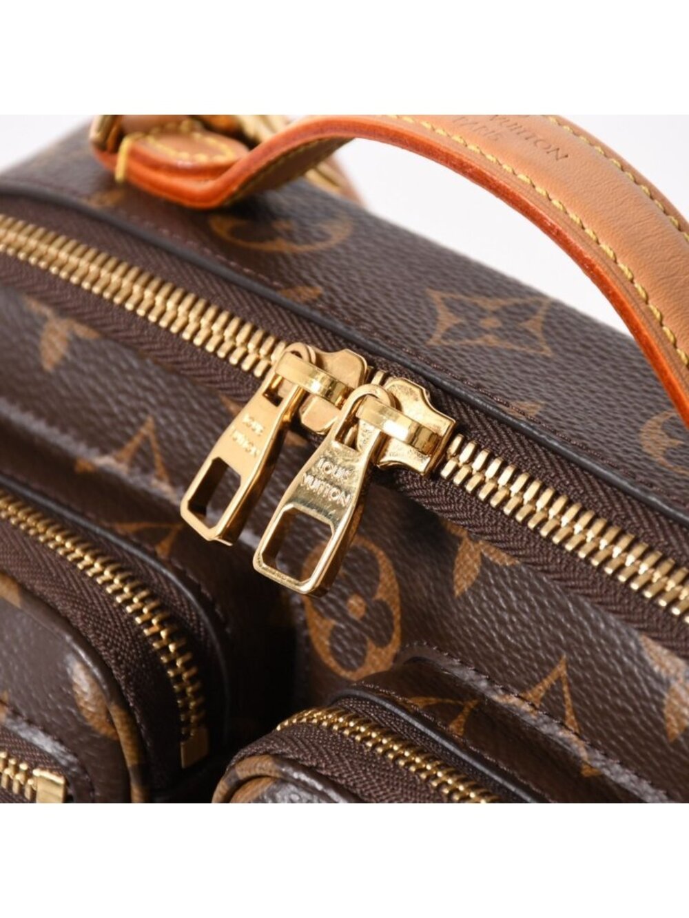 Louis Vuitton Monogram Utility Crossbody Shoulder Bag Brown Gold - Picture 11 of 16